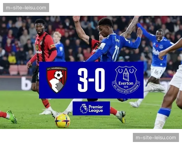 埃弗顿领先遭伯恩茅斯逆转 拉扬连续三场参与进球助球队客场取胜